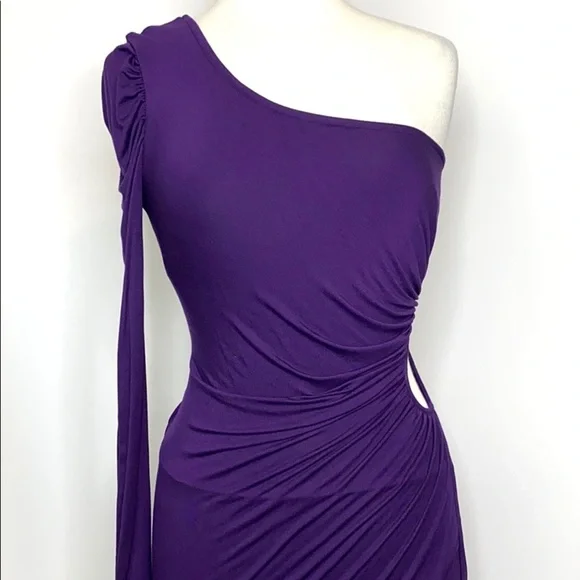 BEBE Kardashians NWT Goddess One Shoulder Size S - Picture 2 of 8